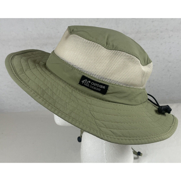 Dorfman Pacific Co DPC Mens MED Safari Outback Hat Green Nylon Mesh Breathable - Picture 4 of 7